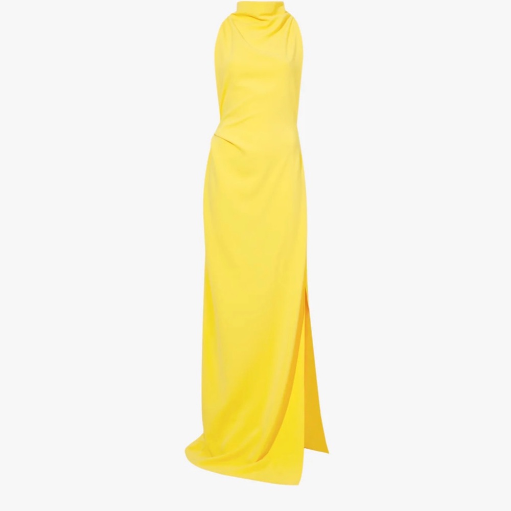 Proenza Schouler Gown | Faye Backless Twist Back Dress in Matte Viscose Crepe